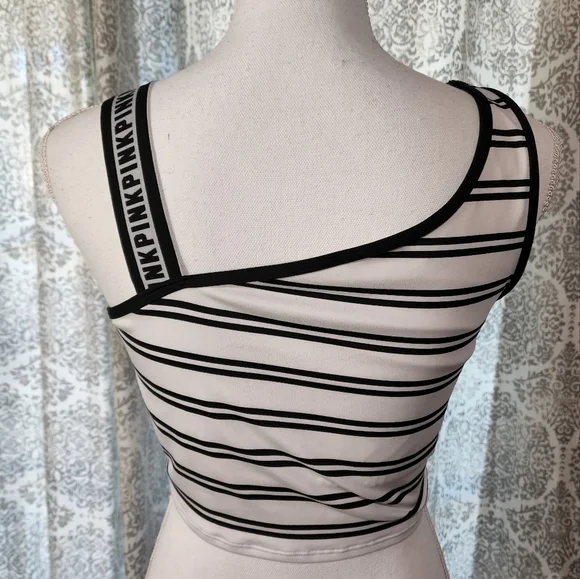 PINK Victoria Secret Women's Ultimate Logo Strap Sports Crop - Picture 7 of 8